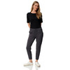 Dames-T-shirt met geribbelde structuur