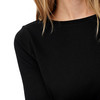 Dames-T-shirt met geribbelde structuur