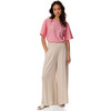 Damen T-Shirt mit Ajour-Muster
