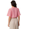 Damen T-Shirt mit Ajour-Muster