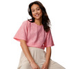 Damen T-Shirt mit Ajour-Muster