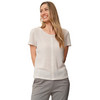 Damen T-Shirt mit Lochstickerei