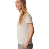 Damen T-Shirt mit Lochstickerei