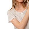 Damen T-Shirt mit Lochstickerei