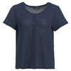 Damen T-Shirt mit Lochstickerei
