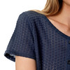 Damen T-Shirt mit Lochstickerei