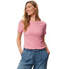 Dames-T-shirt in basic-look
