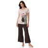 Slaapshirt voor dames met zebraprint
