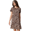 Damesnachthemd met zebraprint