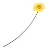 Kunstblume Chrysantheme gelb