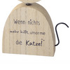 Deko-Aufsteller Katze mit Schriftzug