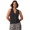 Damen Strickweste unifarben