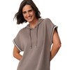 Damen Modal-Kleid mit Kapuze
