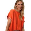 Damen Modal-T-Shirt unifarben