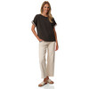 Damen Modal-T-Shirt unifarben