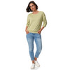 Damesshirt met sierknopen