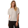 Damen Strick-T-Shirt unifarben