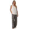 Damen Satin-Top unifarben