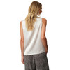 Damen Satin-Top unifarben