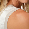 Damen Satin-Top unifarben