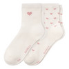 2 Paar Damen Socken mit Viskose weiss