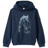 Mädchen Hoodie mit Pferde-Motiv