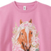 Mädchen Sweatshirt mit Pferde-Motiv
