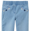 Mädchen Jeggings mit Stickerei