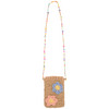 Mädchen Strohtasche mit bunten Blumen