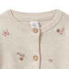 Baby Strickjacke mit Stickerei