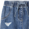 Baby Wide-Leg-Jeans im Used-Look