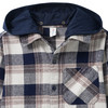 Jungen Flanellhemd mit Sweatkapuze