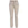 Damen Jeggings mit Used-Waschung beige