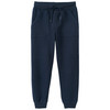Joggingbroek met ribstructuur voor jongens donkerblauw