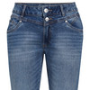 Damen Slim-Jeans mit zwei Knöpfen