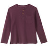 Jungen Langarmshirt aus Bio-Baumwolle dunkelrot