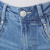 Damen Slim-Jeans mit Used-Waschung