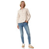 Damen Skinny-Jeans mit großer Knopfleiste