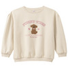 Mädchen Sweatshirt mit Bären-Print  creme