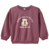 Mädchen Sweatshirt mit Bären-Print  dunkelrosa