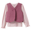 Mädchen Set mit Langarmshirt und Steppweste
