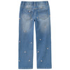 Mädchen Straight-Jeans mit Stickerei