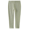 Mädchen Sweat-Leggings mit Blumen-Allover oliv