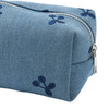 Damen Kosmetiktasche mit Allover-Stickerei
