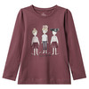 Mädchen Langarmshirt mit Print beere