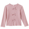 Mädchen Langarmshirt mit Zierschleifen