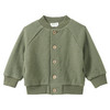 Baby Wollwalk-Blousonjacke mit Rippbündchen schilfgrün