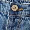 Mädchen Paperbag-Jeans mit Used-Waschung