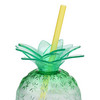 Trinkbecher Ananas mit Strohhalm