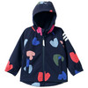 Baby Softshelljacke mit Futter dunkelblau / bunt